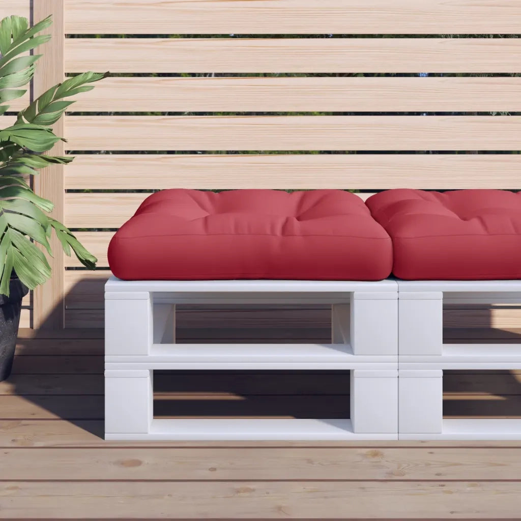 Cuscino per Pallet Rosso Vino 60x60x12 cm in Tessuto 360456