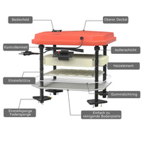 Fudajo Chioccia artificiale 30x40cm 30W Piastra termica per 25-30 pulcini, temperatura regolabile