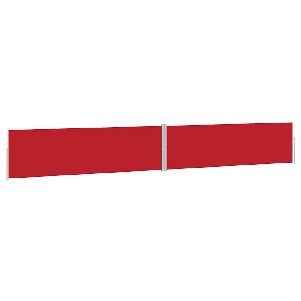 Tenda Laterale Retrattile per Patio 170x1200 cm Rossa 313398