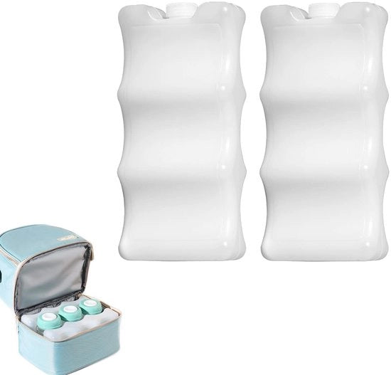 2 Accendini per Fridge, Freezer e Box Frigorifero, Elementi di Raffreddamento per Casa e Tempo Libero, 600 ml, 21 x 10 x 5 cm (blu)
