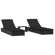 Set di due sdraio con tavolino 201 cm resina intrecciata nera 02_0012983
