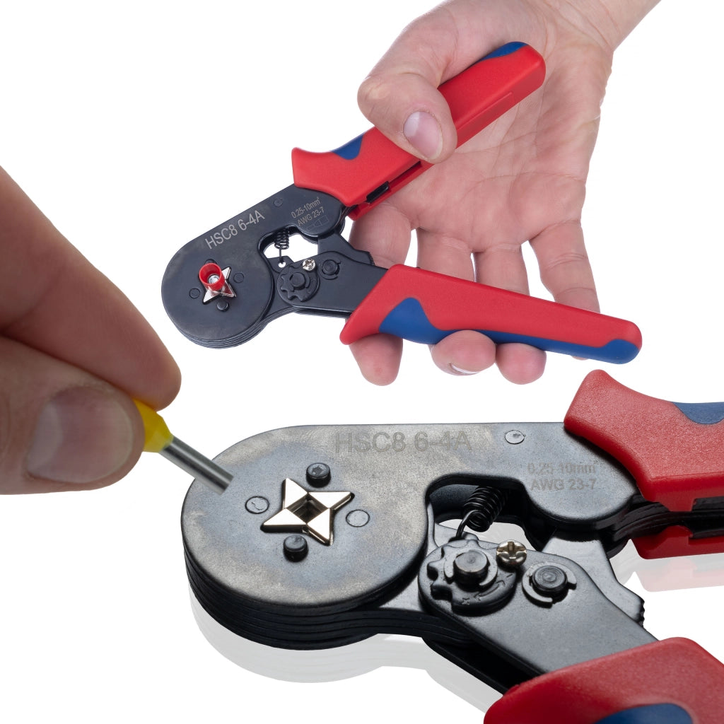 Pinza Crimpatrice per Capicorda Isolati – Set con 1200 Capicorda | Gamma 0.25-10.0 mm²