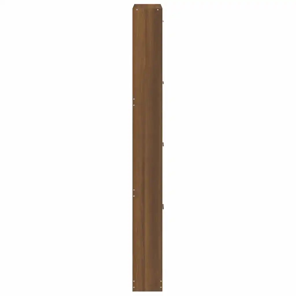Scarpiera Rovere Marrone 59x17x150 cm in Legno Multistrato 342525
