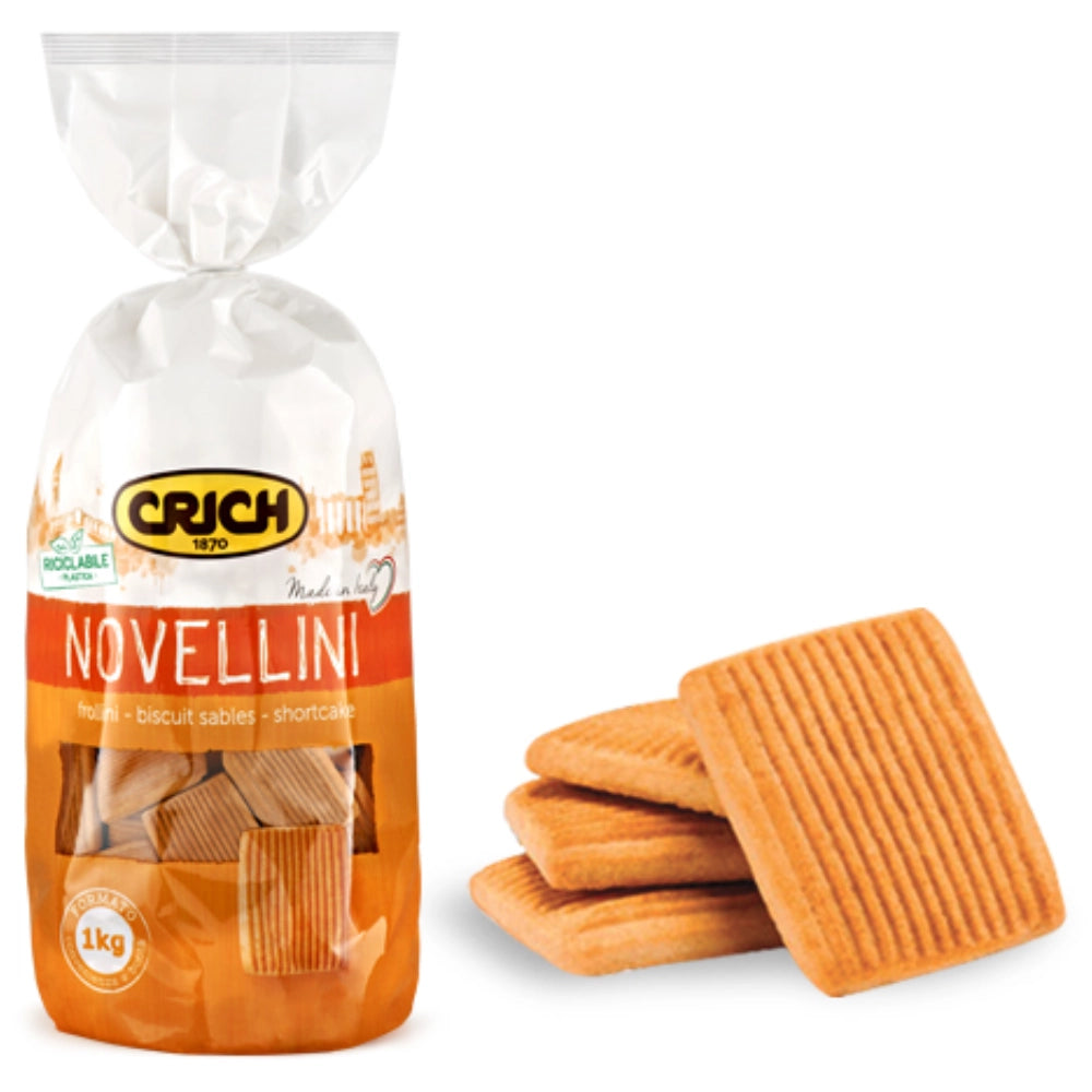Crich novellini biscotti frollini 3 sacchetti da 1 kg