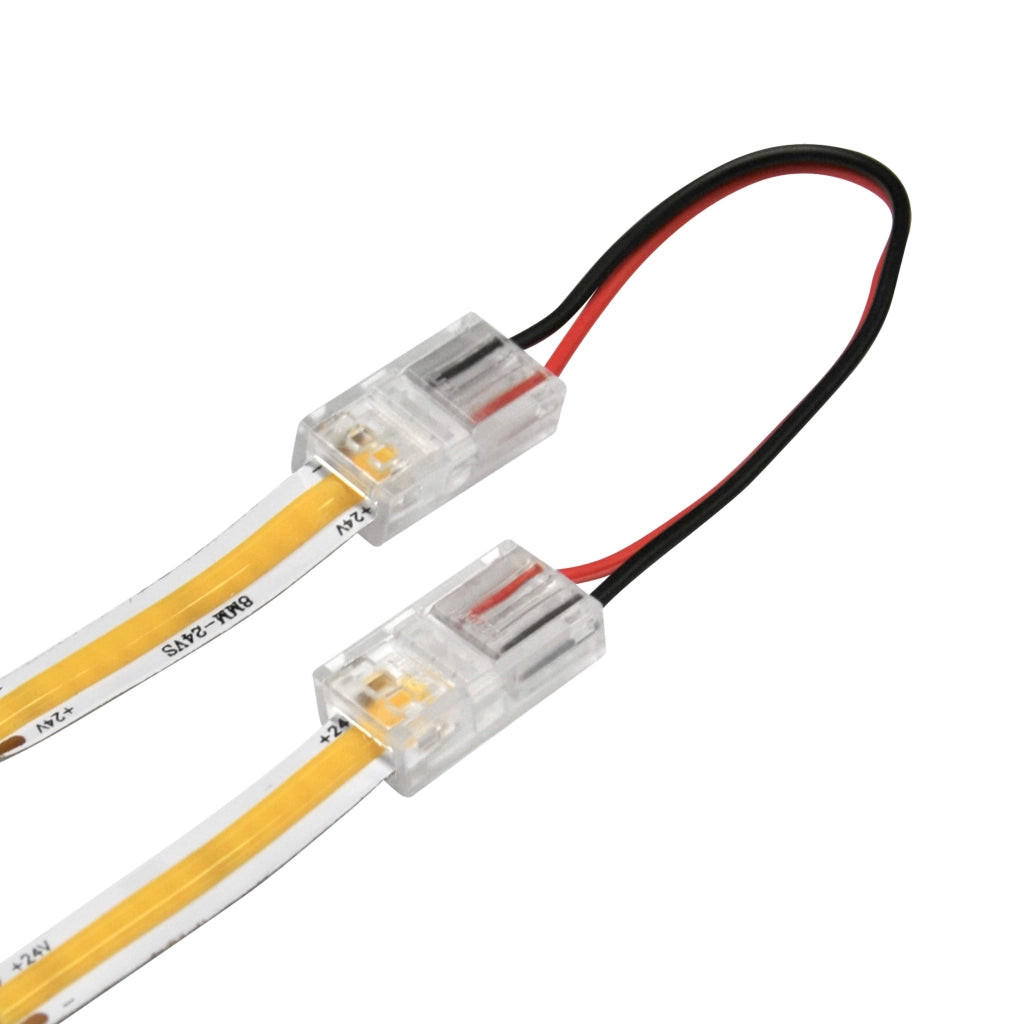 Connettore angolare COB 8mm 2 pin 12-24V DC 3A Polux