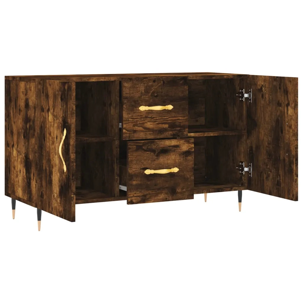Credenza-Buffet-Armadio da cucina Rovere Fumo 100x36x60 cm in Legno Multistrato 996869