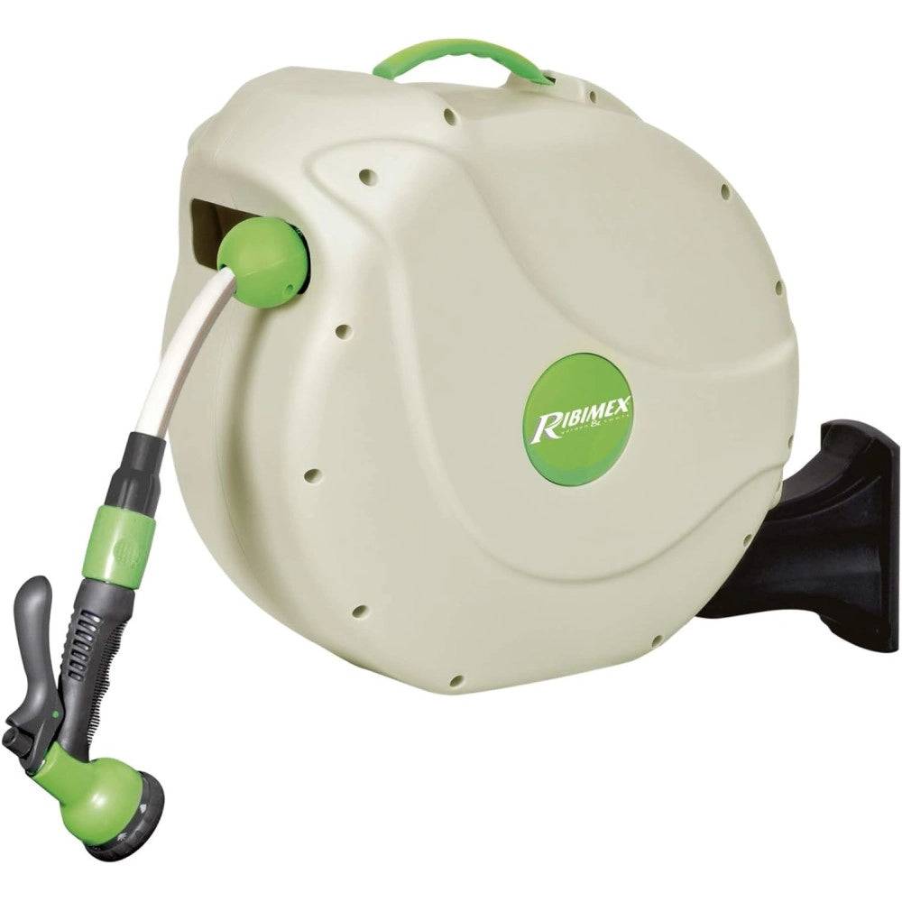 Trade Shop - Avvolgitubo Automatico Acqua 30 Metri Ribimex Prd32p Con Fissaggio A Parete -