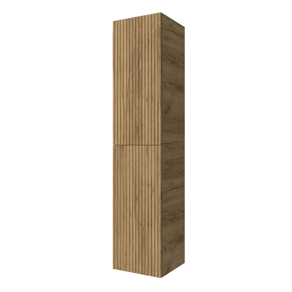Colonna bagno sospesa 160cm in rovere africa a 2 ante Nara