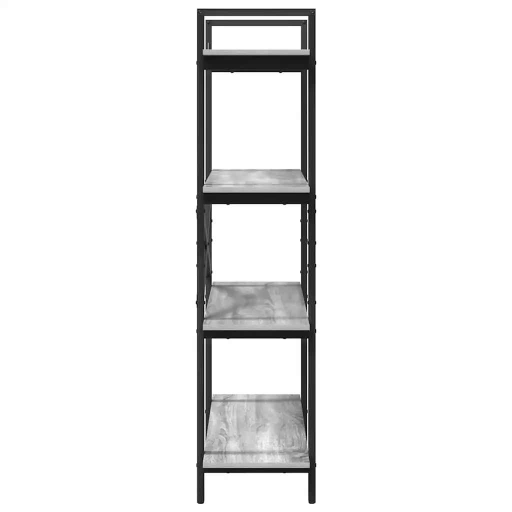 Libreria Grigio Sonoma 100 x 33,5 x 140 cm Legno multistrato 883943