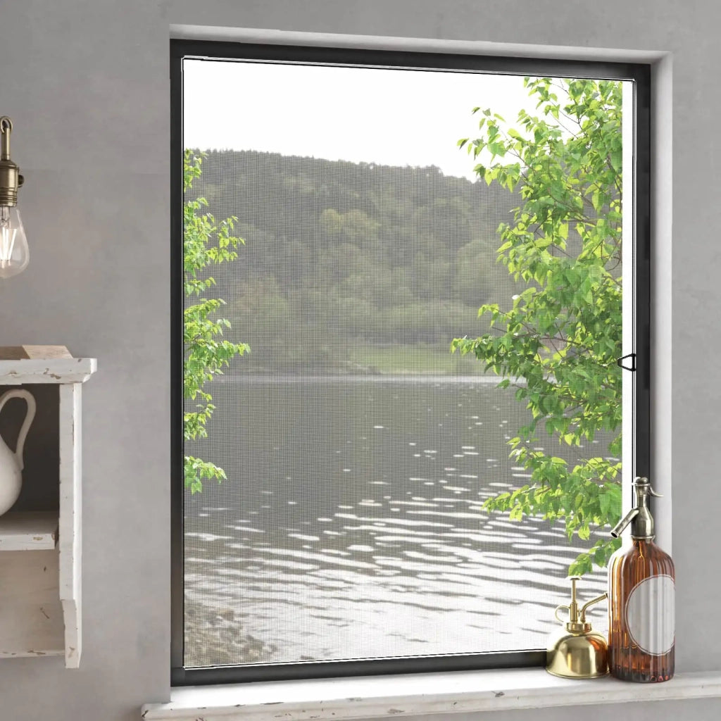 Zanzariera per finestre Antracite 130 x 150 cm CFW1925257