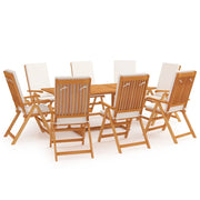 Set di mobili da giardino mobili da esterno 9 pezzi con cuscini legno massello di teak 02_0017950