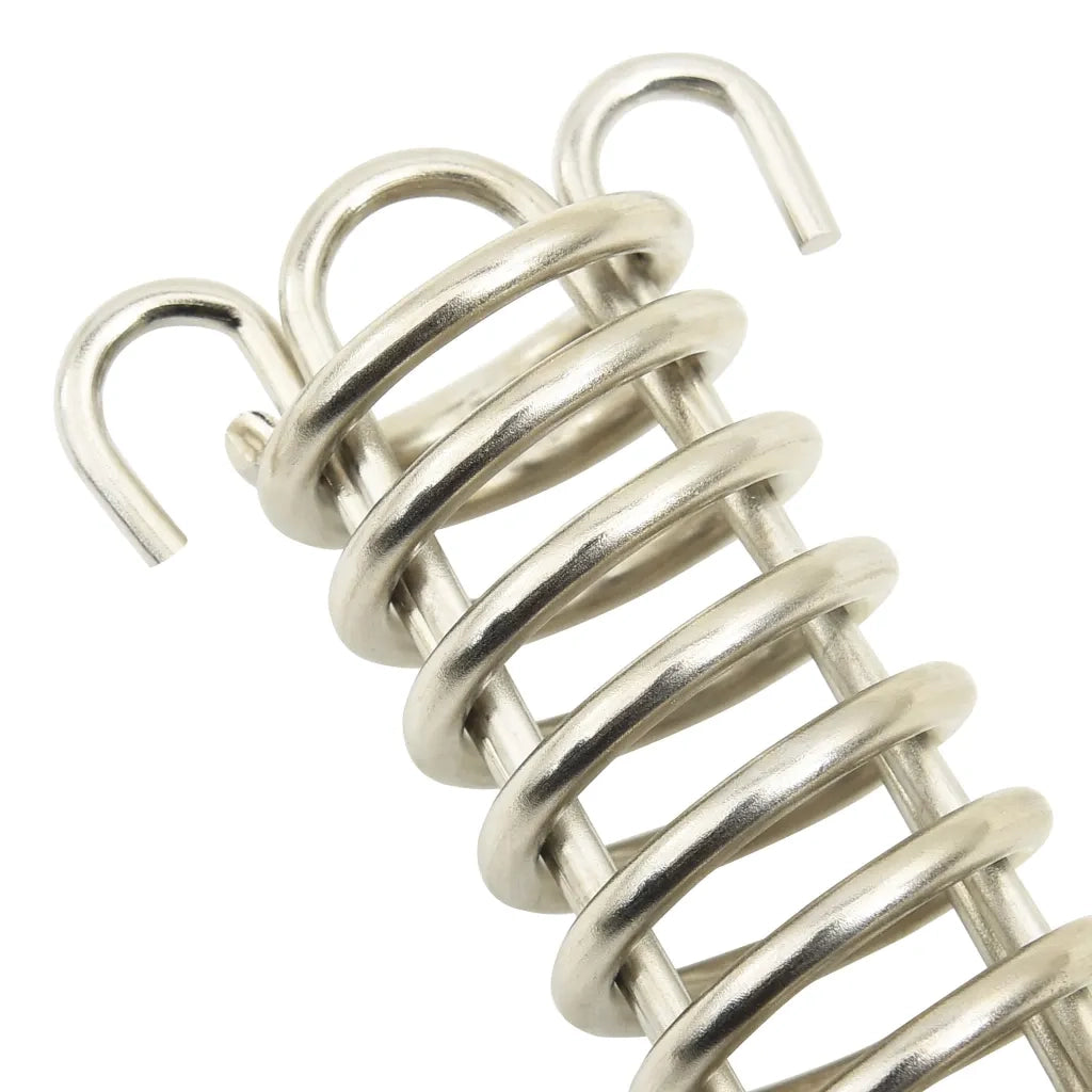 Fermi a Molla per Vela Parasole 5 pz in Acciaio Inox 310251