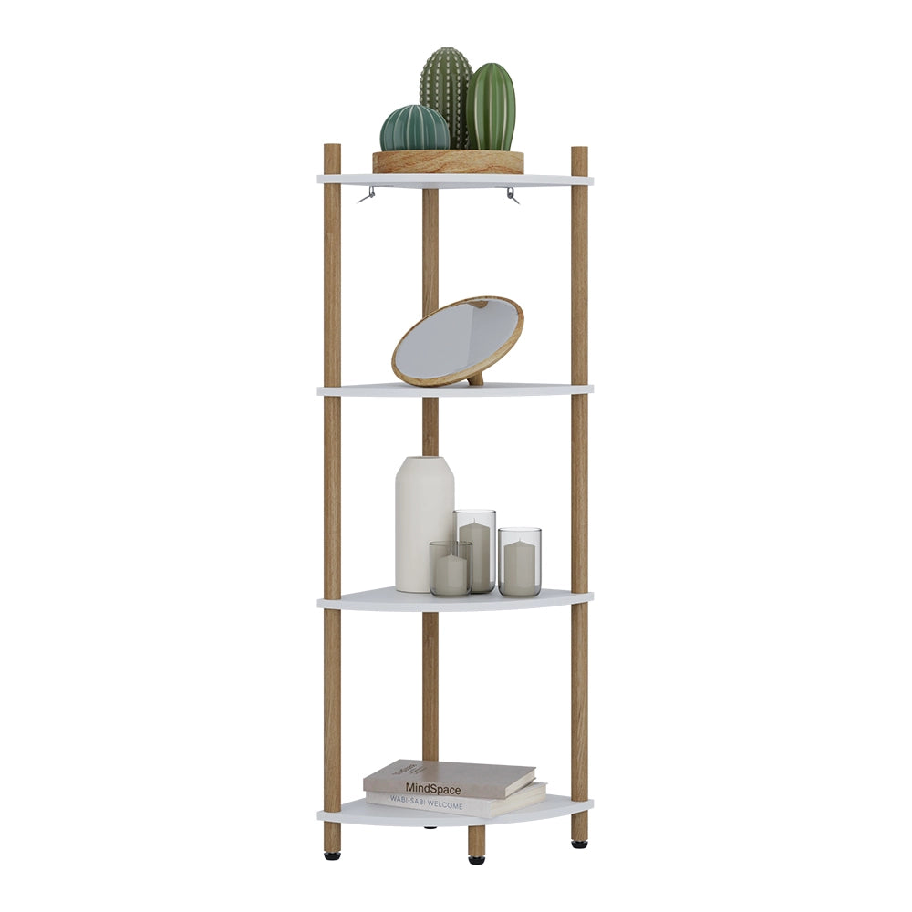 Vicco Libreria Bianco/pino 29 x 102.5 cm con 4 vani portaoggetti