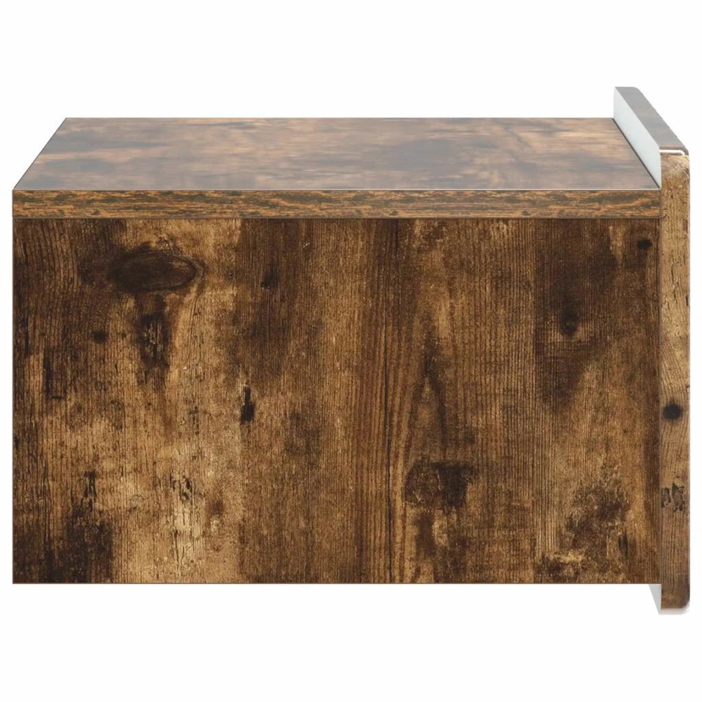 Mobiletto da notte a muro 2 pcs Rovere Fumo 49 x 34,5 x 24 cm 898286
