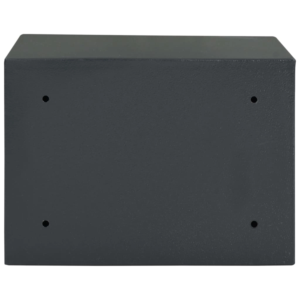 Cassaforte con Lucchetto Grigio Scuro 25x35x25 cm Acciaio