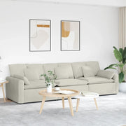 vidaXL Divano Modulare con Cuscini Crema