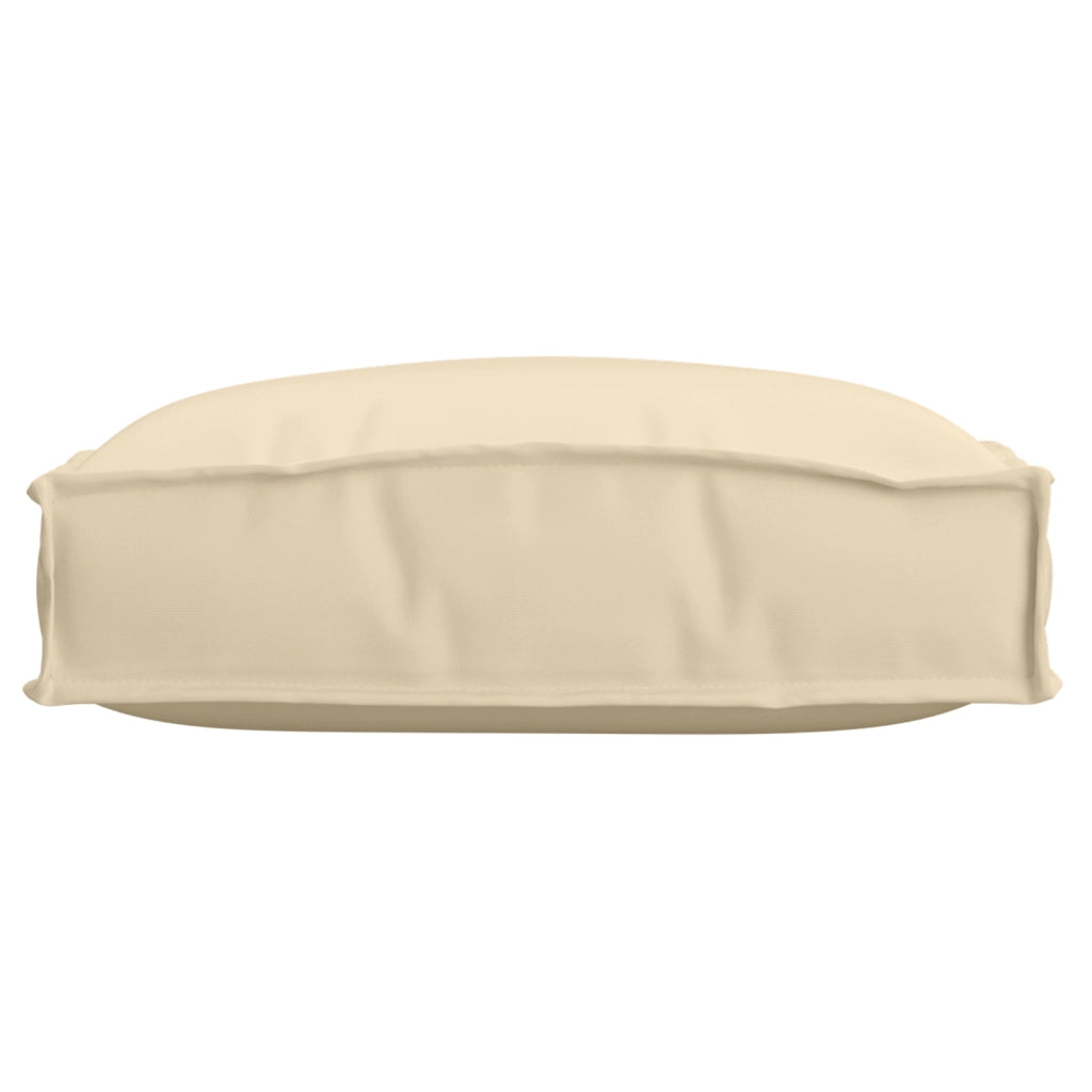 Cuscini per pallet per seduta 6 pezzi Beige 40x40x8 cm in tessuto Oxford