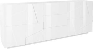 Mobile PING L 224.1 x H 86 x P 44.2 cm colore bianco lucido