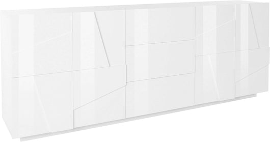 Mobile PING L 224.1 x H 86 x P 44.2 cm colore bianco lucido