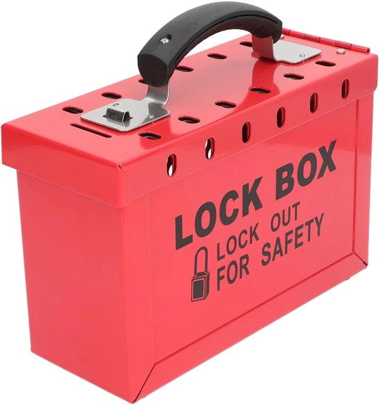 Cassa di Blocco Duratura - 12 Slot - Piastra di Acciaio - Stazione di Appendiabiti - Rilascio di Sicurezza per Appendiabiti - Resistente all'Umidità - Stazione di Appendiabiti con Slot di Appendiabiti