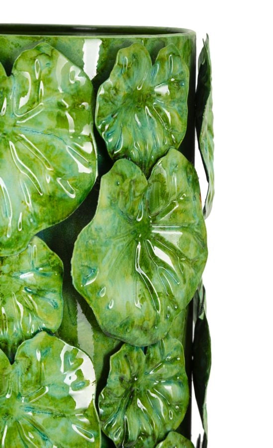 Vaso Drop 18x17,5x46 cm in Ferro Verde