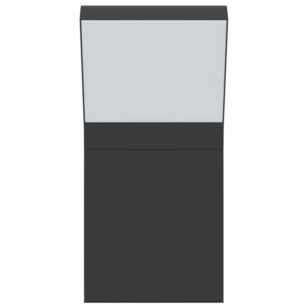 Set di 2 applique LED da esterno 10 x 15 x 22 cm design elegante alluminio nero 02_0056584