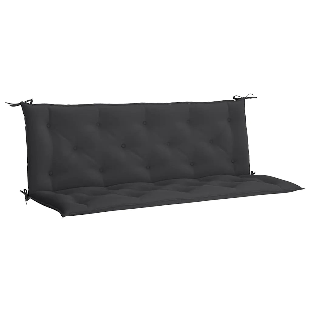 Cuscino per Panca Nero 150x(50+50)x7cm in Tessuto Oxford 315023