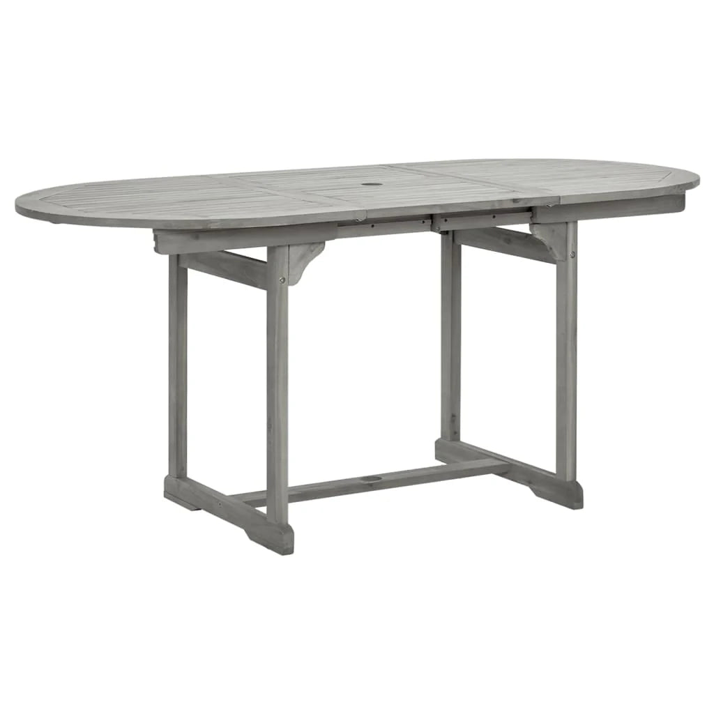 Set da pranzo da giardino 5 pezzi mobili da esterno legno massello di acacia 02_0013744
