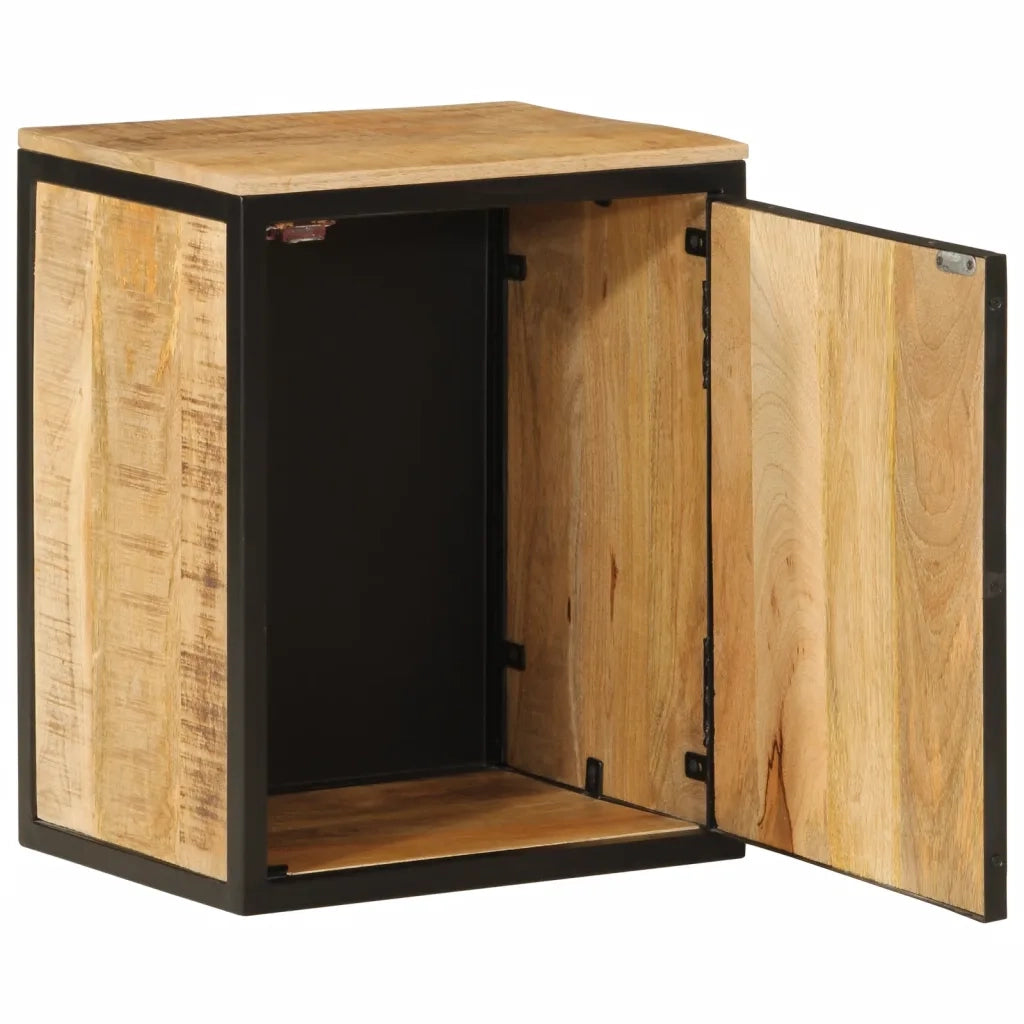 Mobile da Bagno 40x30x50 cm in Legno Massello di Mango e Ferro 358573