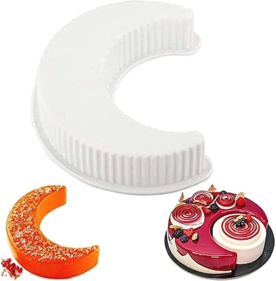 Stampo per torte in silicone a forma di mezzaluna - Stampi per torte e dessert DIY
