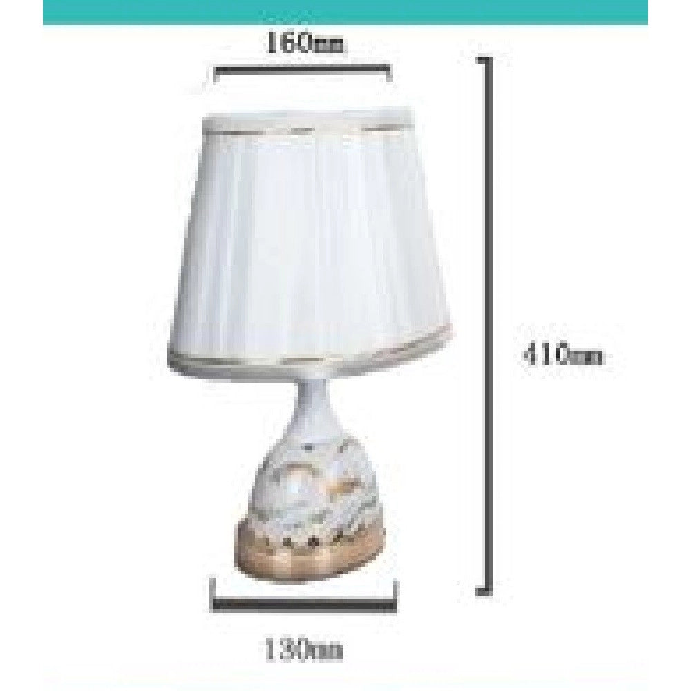 Trade Shop - Lume Lampada Abat Jour Comodino Comò Da Tavolo Arredo Camera Casa Luce Tx-9774 -