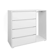 Vicco Guardaroba per bambini Bianco 120 x 101.9 cm con 4 cassetti
