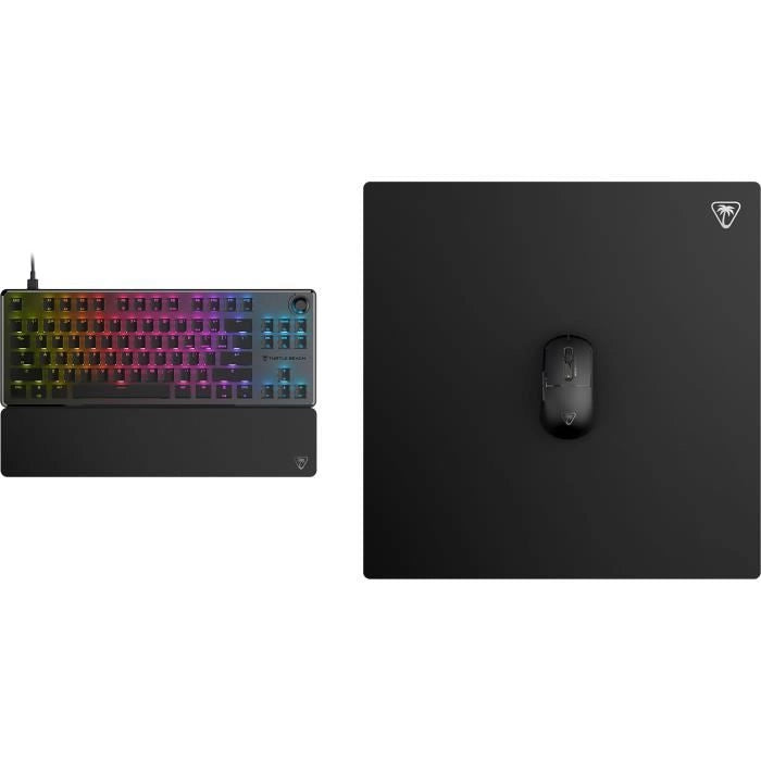 Tappetino per mouse da gioco - Turtle Beach SenseCore Square - Superficie in microtessuto, bilanciata, confortevole