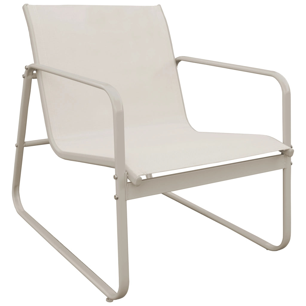 Set di mobili da giardino a 4 posti in textilene beige TENERIFE