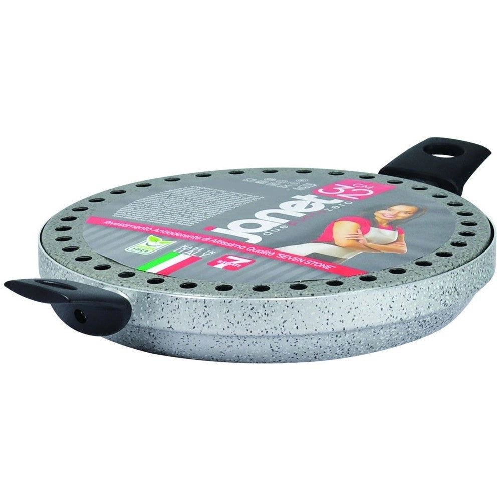 Trade Shop - Bistecchiera Grill Con Manici ø32cm In Alluminio Con Rivestimento Antiaderente 042788m -