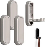 4 Stuks Opvouwbare Wandhaken in Zilver, Multifunzionali con Chiusura a Battente per Bagno e Cucina, Montaggio a Muro