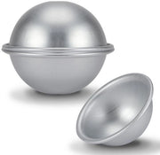 Fornello a forma di mezza luna per torte in alluminio - Resistente a lavastoviglie 9 cm - Ideale per torte e dessert - Perfetto per matrimoni - Argento
