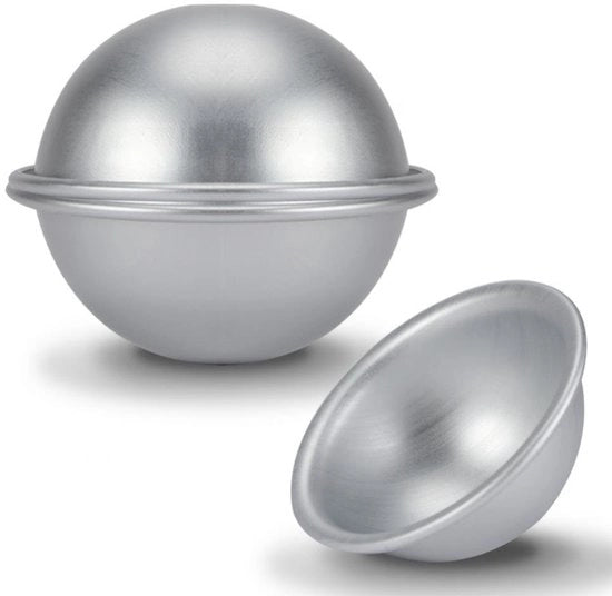 Fornello a forma di mezza luna per torte in alluminio - Resistente a lavastoviglie 9 cm - Ideale per torte e dessert - Perfetto per matrimoni - Argento