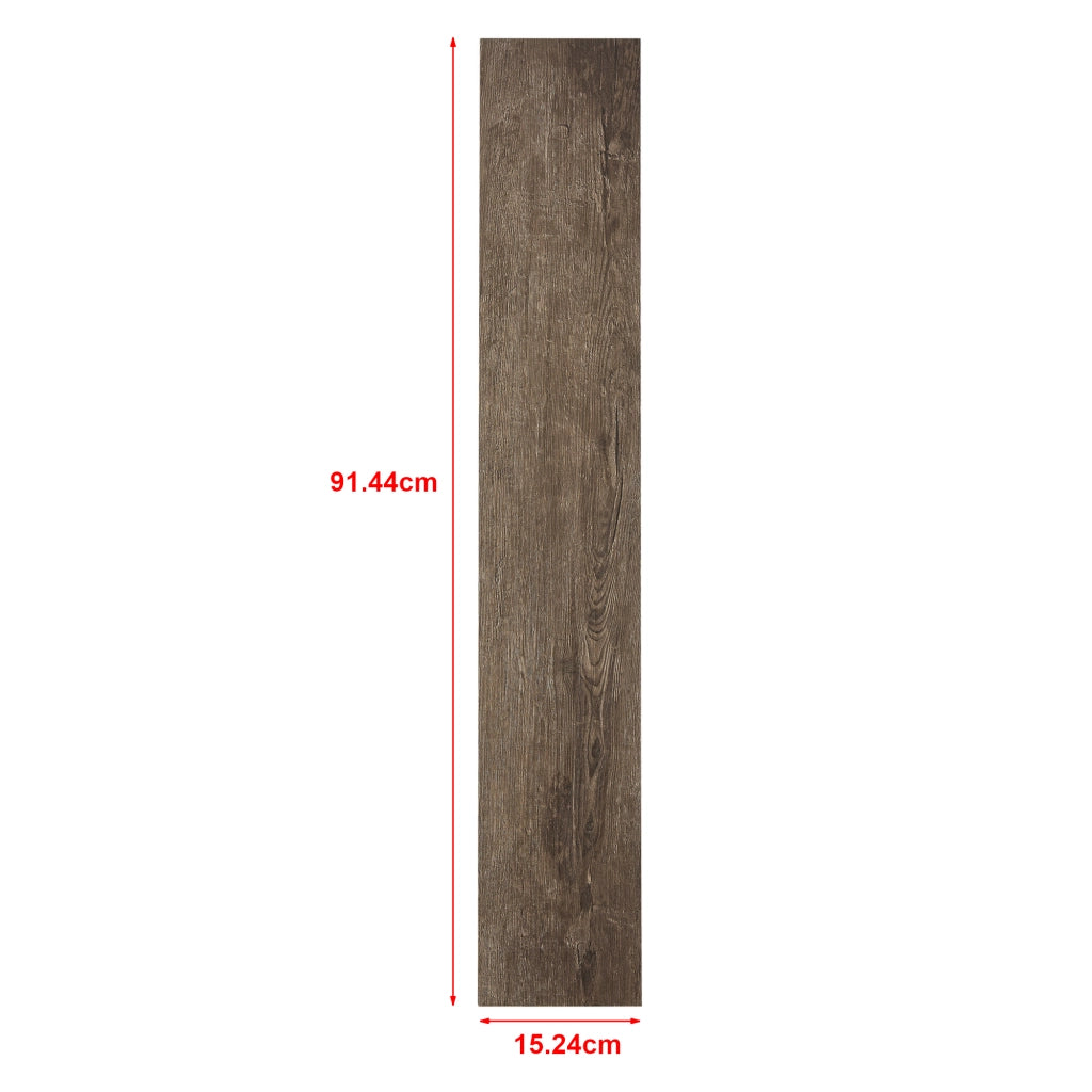 Piastrelle Adesive Vanola in PVC per Spazi Interni 28 listoni = 3,92 m² Effetto Quercia Dark NEU.HOLZ