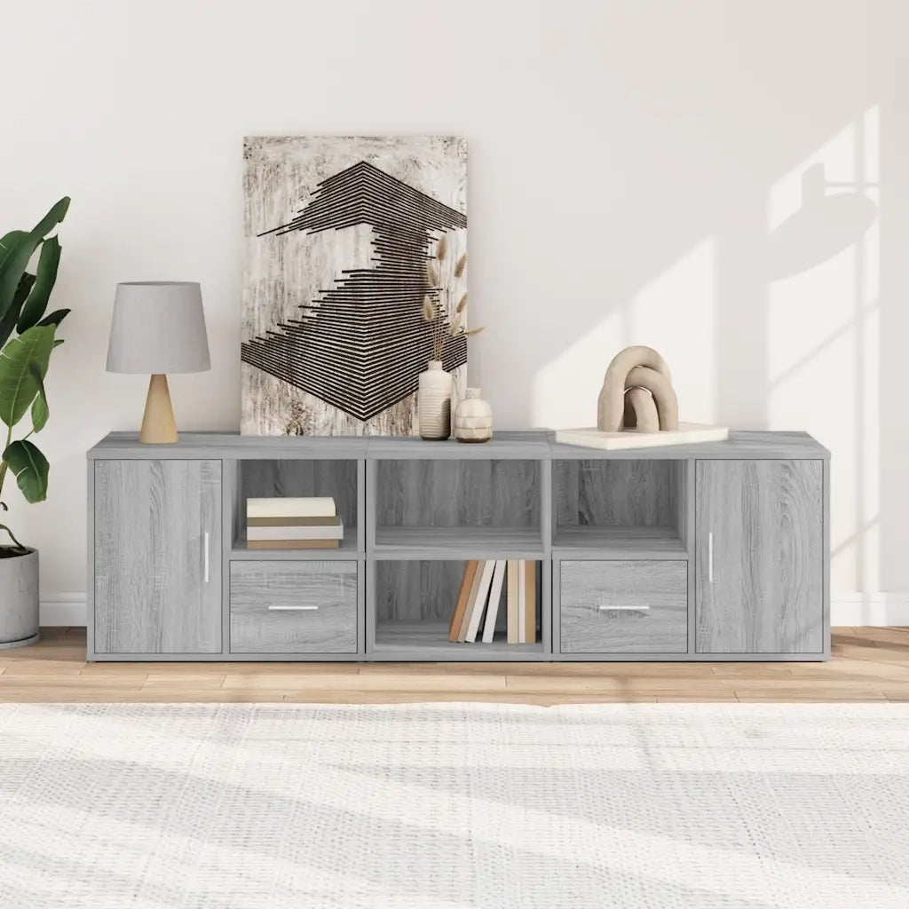 Mobile Angolare Grigio Sonoma 160x40x45 cm in Truciolato
