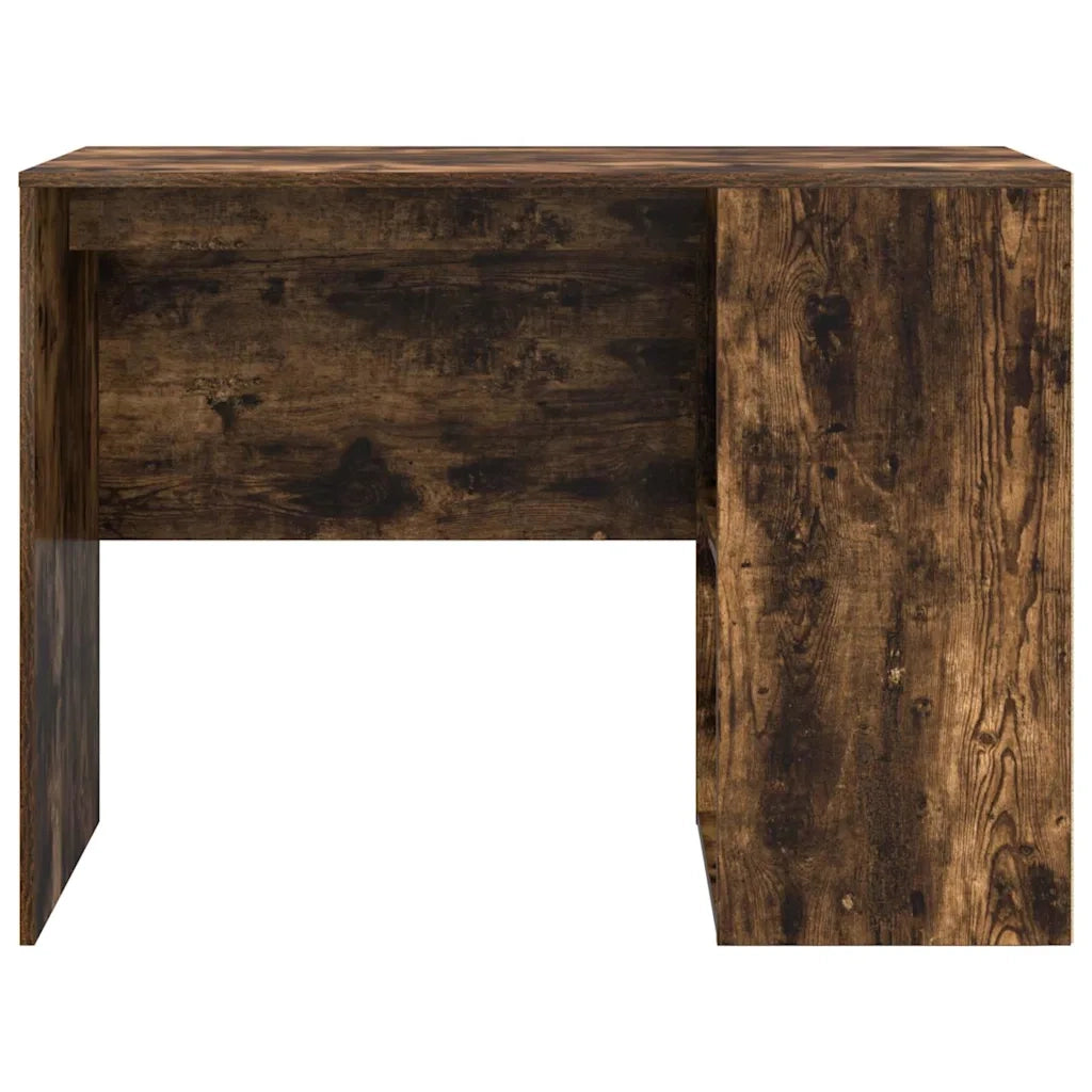 Scrivania | Tavolo da Ufficio Rovere fum¨¦ 102 x 50 x 75 cm Legno multistrato