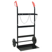 Carrello Manuale Nero e Rosso 63 x 43,5 x 110 cm Acciaio CFW7582163