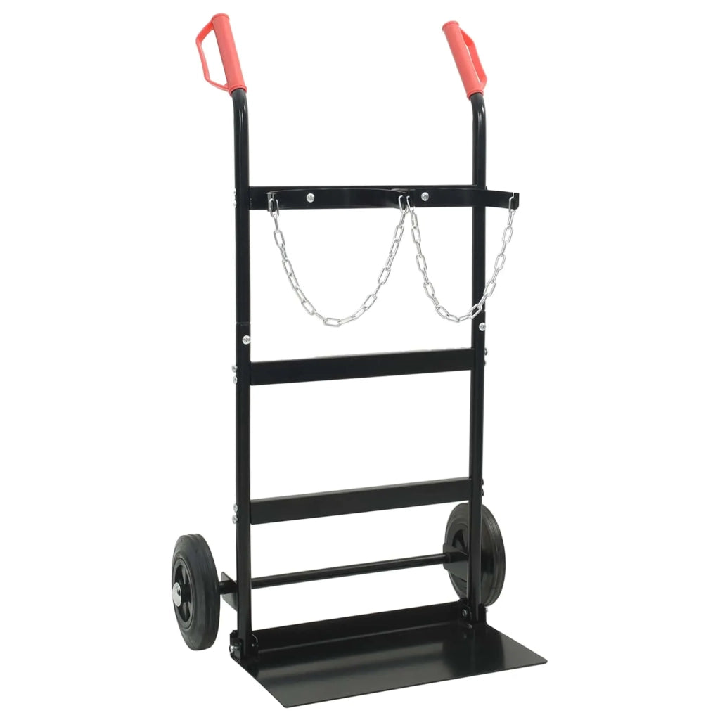 Carrello Manuale Nero e Rosso 63 x 43,5 x 110 cm Acciaio CFW7582163