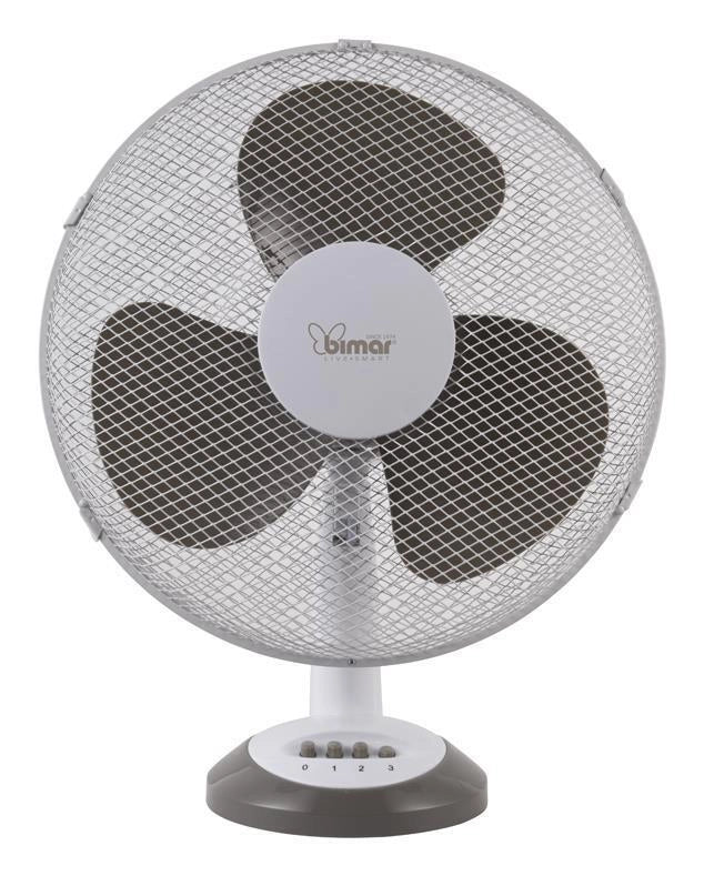 Bimar VT415 Ventilatore da Tavolo 40 cm 3 Pale 3 Velocita' Oscillante 45 W colore Grigio Bianco