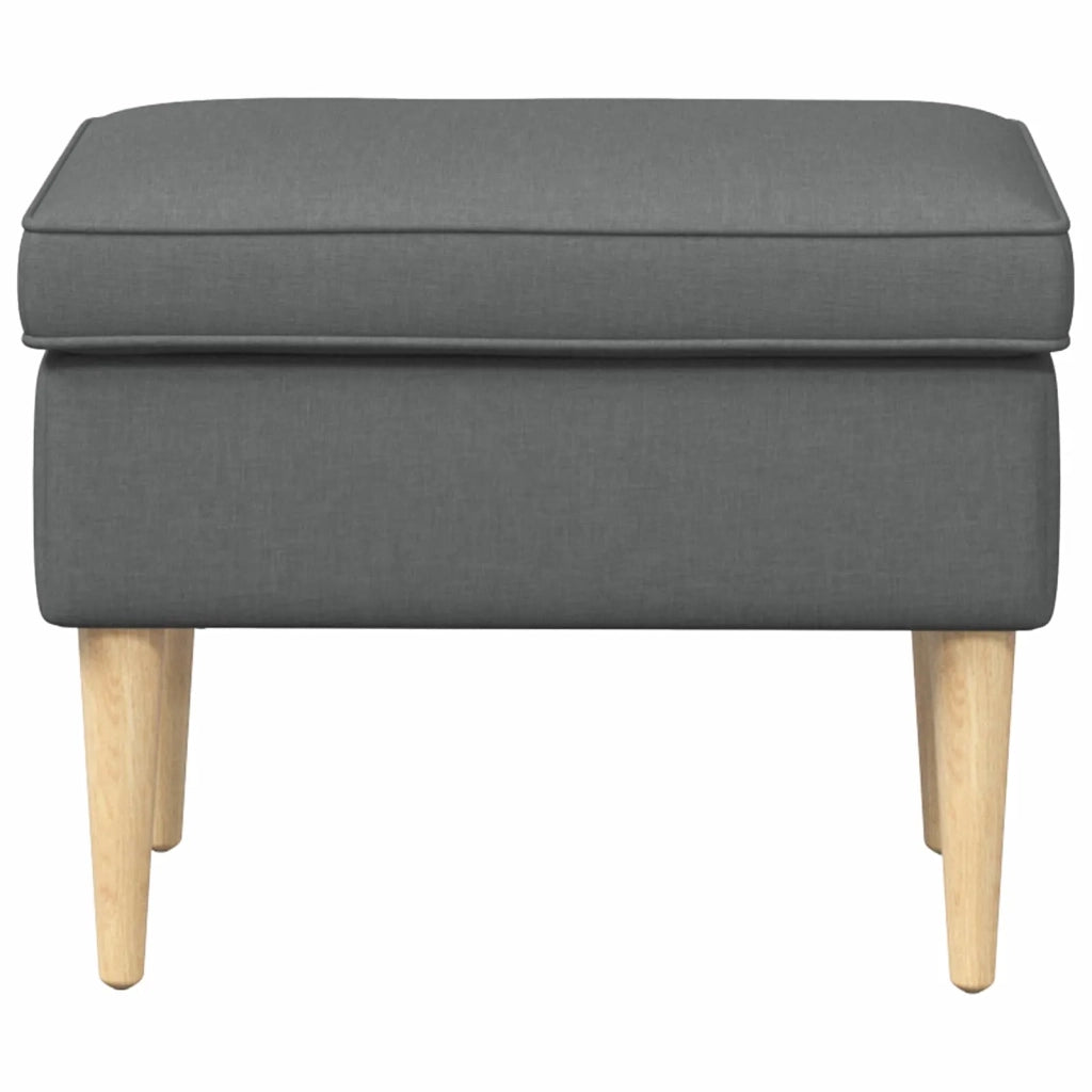 Poggiapiedi Grigio Scuro 55 x 35 x 41 cm Poliestere