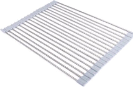 Drogerie Portatile Sospeso Sopra Lava Vasellame - Drain RVS Con Coperchio in Silicone - Organizzatore Servizi Cucina