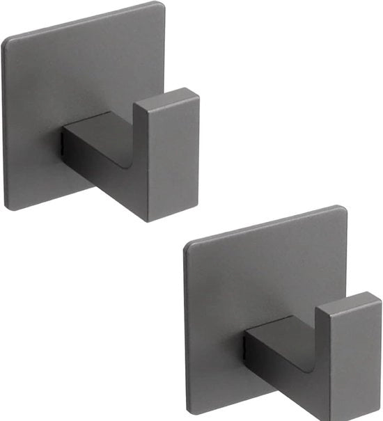 Hanger per asciugamani autoadesivi per bagno, cucina e armadio - 304 Acciaio inossidabile - Set da 2