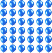 Set di palloni di latex naturali per feste infantili - Set di 36 pezzi - Blu - 25 cm