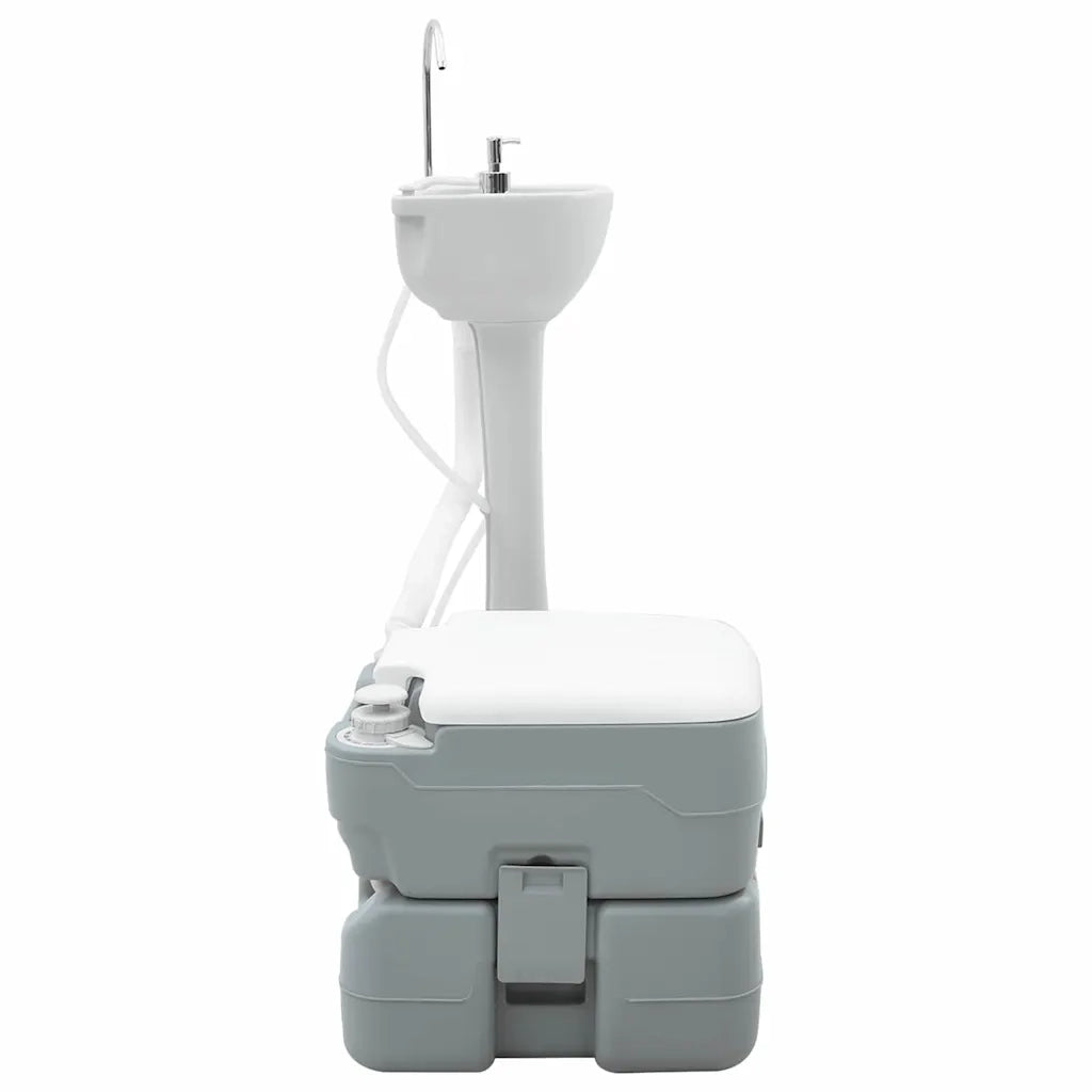 Set di toilette per il campeggio 2 pcs Grigio 42001431