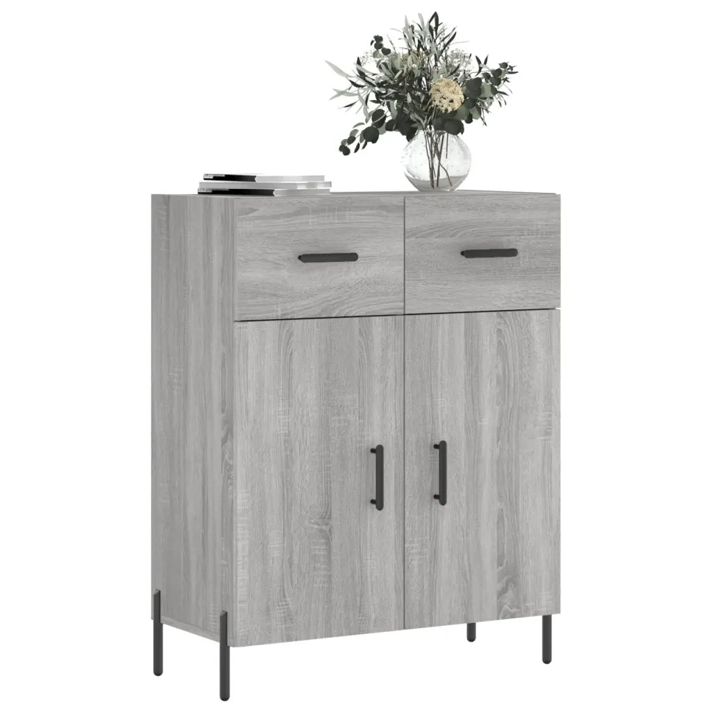 Credenza | Madia | Buffet da pranzo | Armadio da pranzo Grigio Sonoma 69,5x34x90 cm in Legno Multistrato